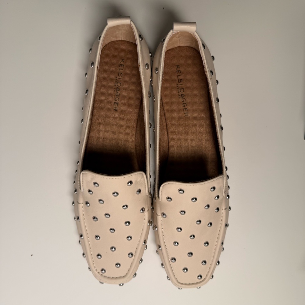 Kelsi Dagger Brooklyn Finley Studded Leather Flats Women's Size 10 Boho Feminine - Picture 9 of 16